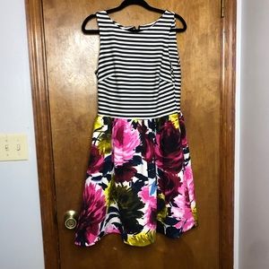 Floral skater dress. Size 10. Gently worn.